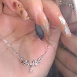 گردنبند جواهری زنجیر استیل کد 1053 - تصویر 3